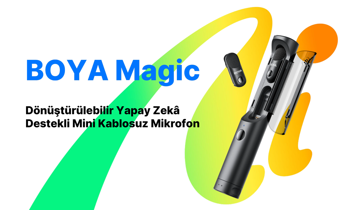 BOYA Magic Dünyanın İlk Yapay Zeka Destekli Mini Mikrofonu İle Tanışın