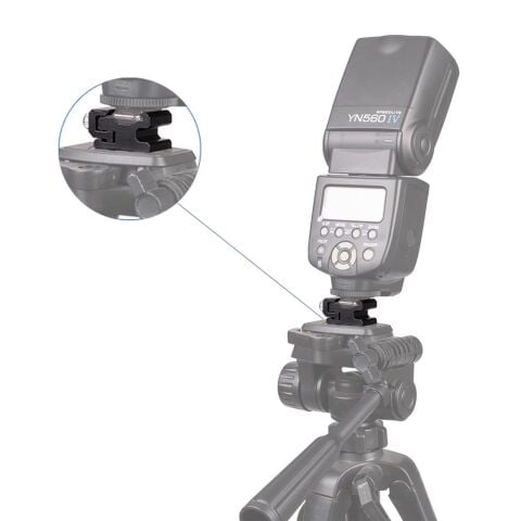 Fotga V23 1/4'' Tripod Vida to Cold Shoe Çevirici