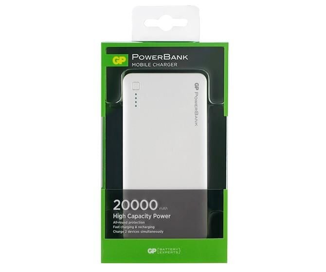 GP 20000mah Taşınabilir Şarj Aleti Powerbank Beyaz