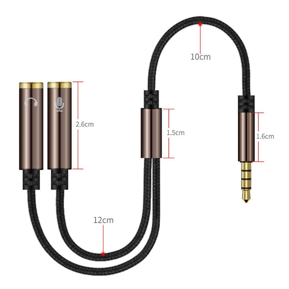 Mikrofon ve Kulaklık Ayırıcı Kablo Yüksek Kalite