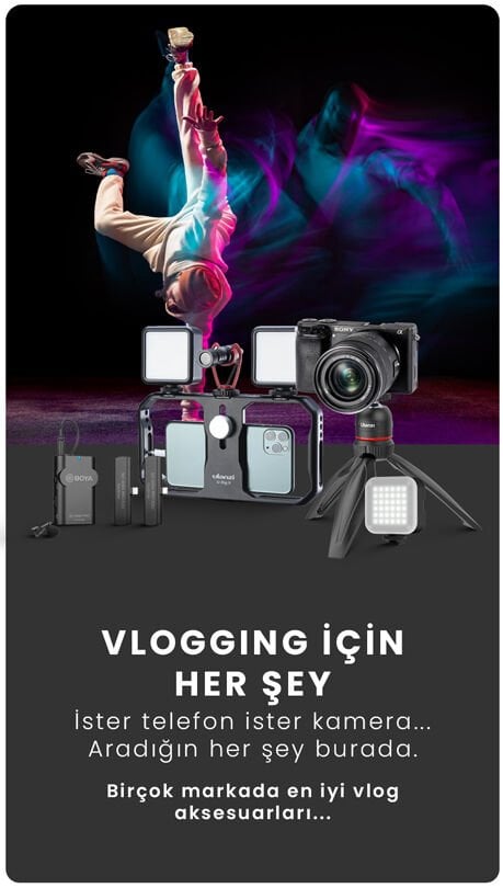 Vlogging için aradığın her şey burada...