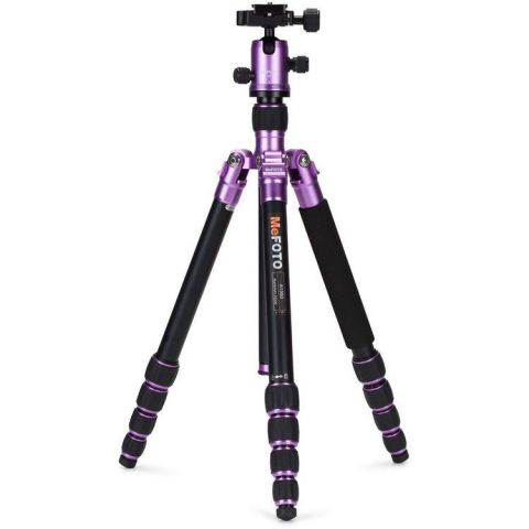 MeFOTO A1350Q1P RoadTrip Aluminum Travel Tripod Kit (Purple)