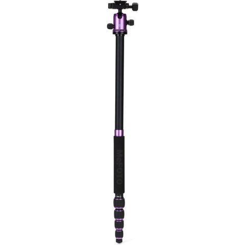 MeFOTO A1350Q1P RoadTrip Aluminum Travel Tripod Kit (Purple)