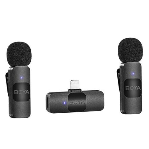 Boya BY-V2 Ultra Kompakt Iphone İkili Kablosuz Mikrofon (Lightning)