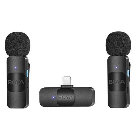 Boya BY-V2 Ultra Kompakt Iphone İkili Kablosuz Mikrofon (Lightning)