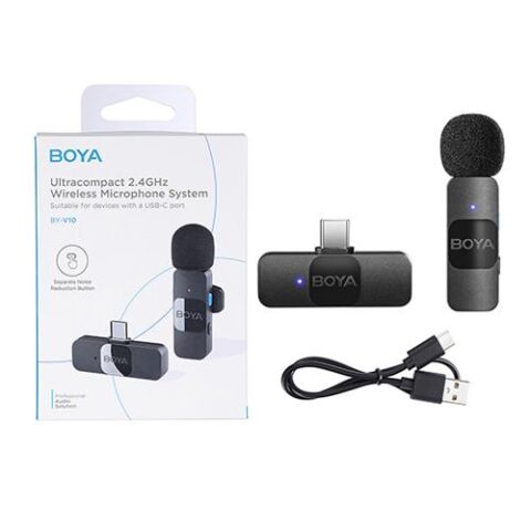 Boya BY-V10 Ultra Kompakt Android Kablosuz Mikrofon (Type-C)