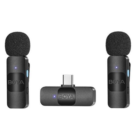 Boya BY-V20 Ultra Kompakt Android İkili Kablosuz Mikrofon (Type-C)