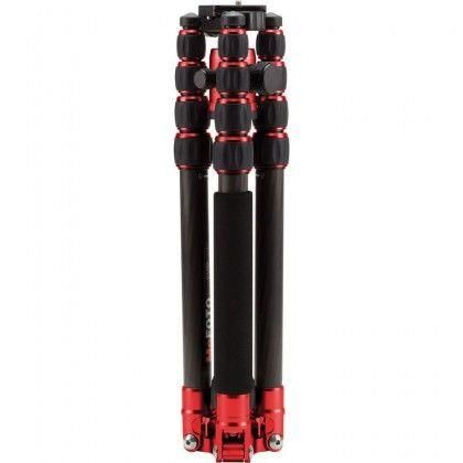 MeFOTO C1350Q1R RoadTrip Carbon Fiber Travel Tripod Kit(Red)