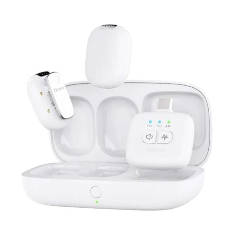 Ulanzi A30 Tiny 2 Kişilik Mikrofon Seti - Beyaz