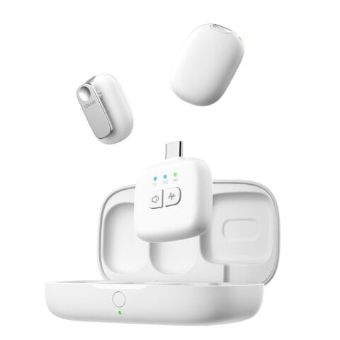 Ulanzi A30 Tiny 2 Kişilik Mikrofon Seti - Beyaz