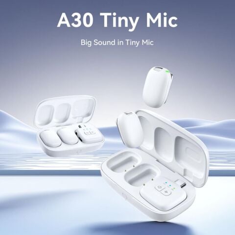 Ulanzi A30 Tiny 2 Kişilik Mikrofon Seti - Beyaz