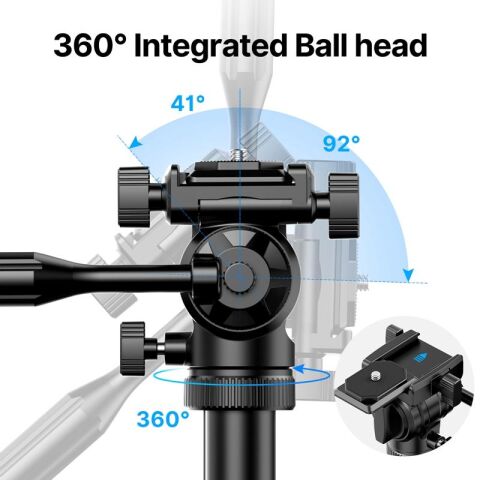 Ulanzi MT-65 Bluetooth Kumandalı Deve Boynu Video Tripod