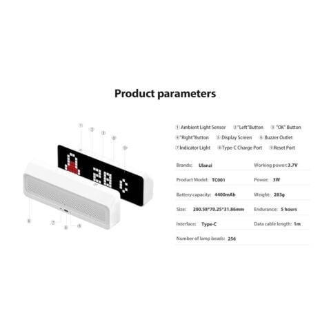 Ulanzi TC001 Smart Pixel Saat