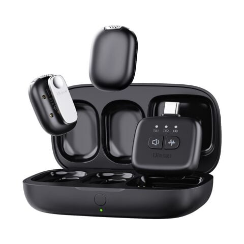 Ulanzi A30 Tiny 2 Kişilik Mikrofon Seti - Siyah