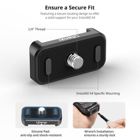 Ulanzi IN-05 Insta360 X4 için Quick Release Plate