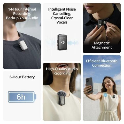 DJI Mic 2 Transmitter (Pearl White)