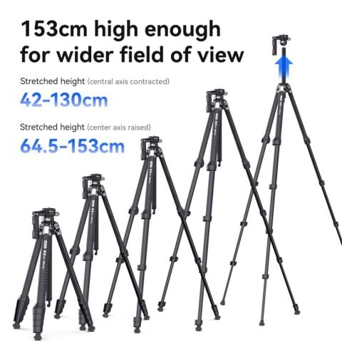 Ulanzi OMBRA Claw Quick Release Teleprompter Carbon Fiber Tripod