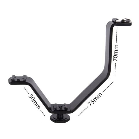 Fotga V49 Üçlü Cold Shoe V Bağlantı Aparatı Büyük