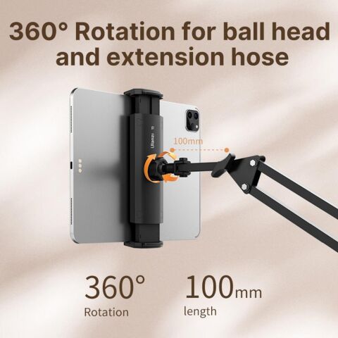 Ulanzi T2 Çift Kollu Mikrofon Telefon ve Tablet Masa Standı