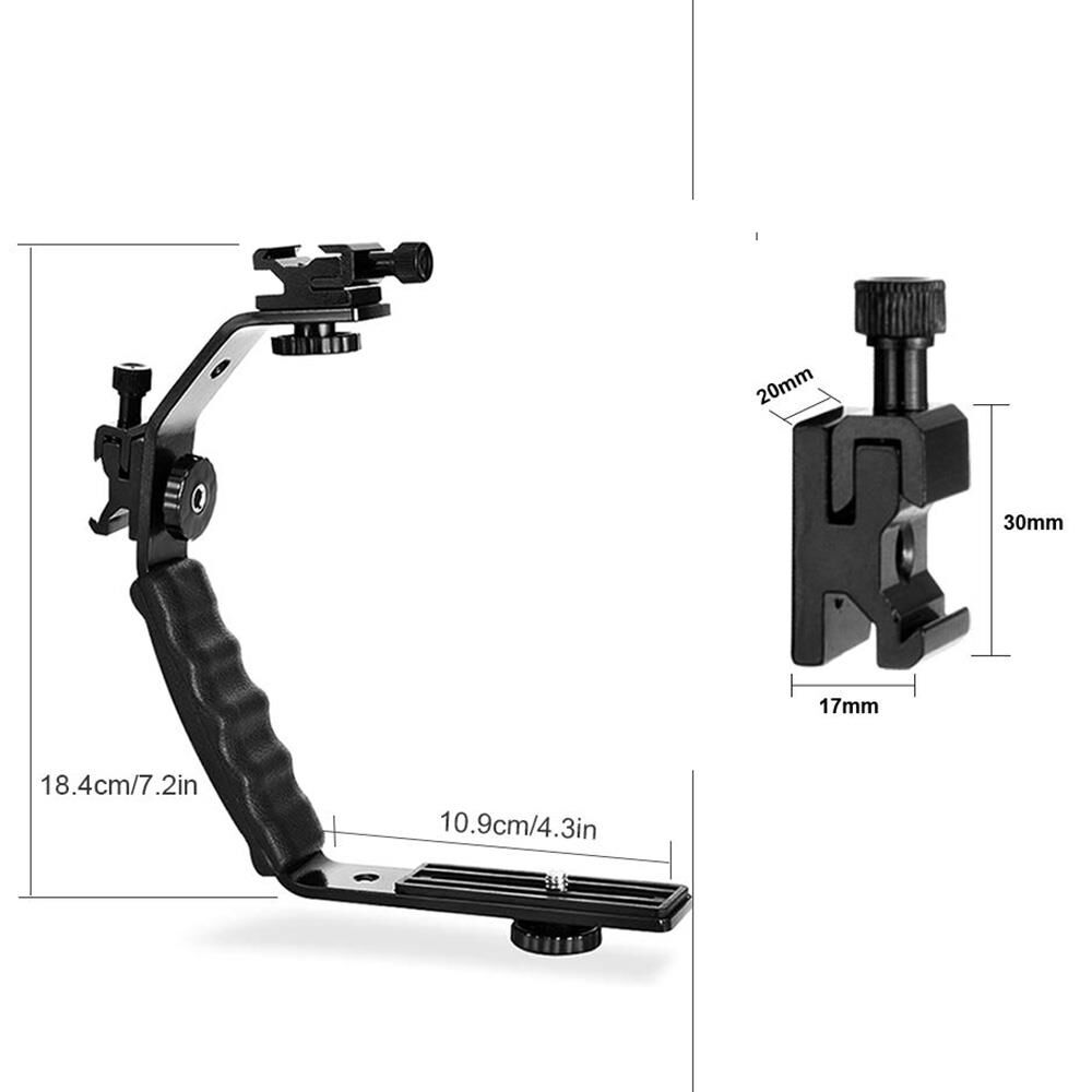 Fotga V32 L Tipi İkili Flash Bracked Kol