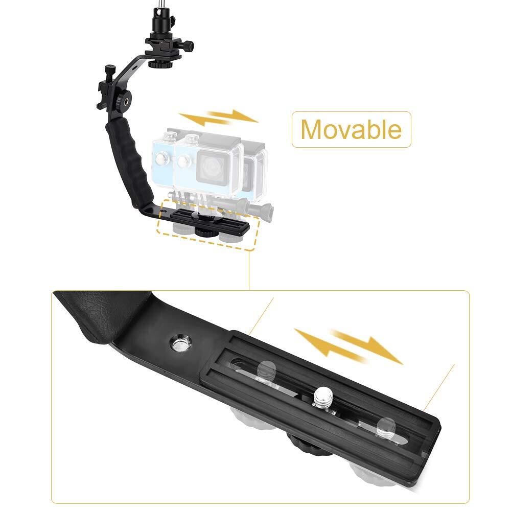 Fotga V32 L Tipi İkili Flash Bracked Kol