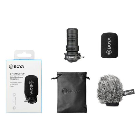 Boya BY-DM100-OP Dji Osmo Pocket Shotgun Mikrofon