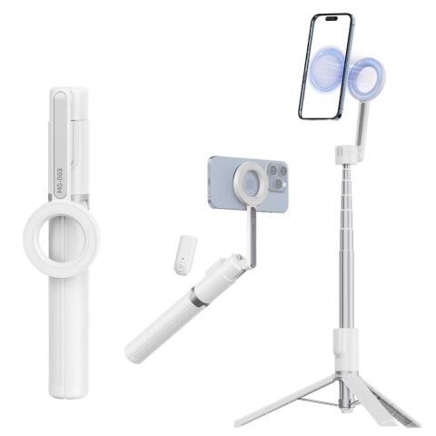 Ulanzi MG-003 Pro MagSafe Uyumlu Selfie Tripod - Beyaz