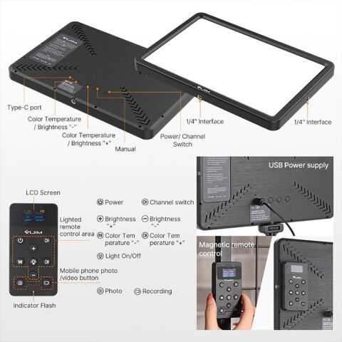 Vijim VL192 Bi-Color 11'' Panel Led Video Işığı