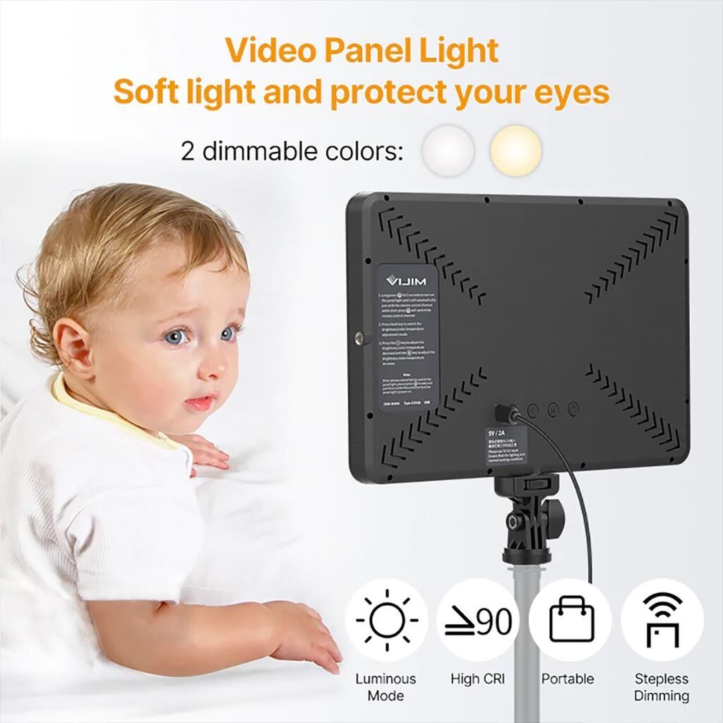 Vijim VL192 Bi-Color 11'' Panel Led Video Işığı