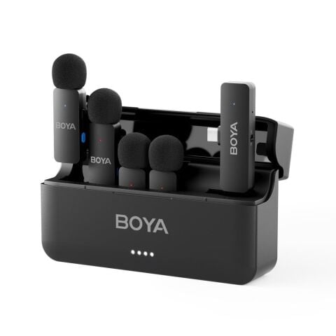 Boya BY-V4U 4 Kişilik Şarj Kutulu Kablosuz Mikrofon Seti - Type-C