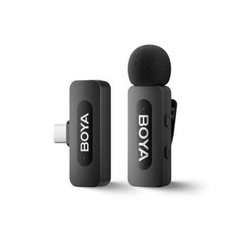 Boya BY-V10 Type-C Kompakt Kablosuz Yaka Mikrofonu (Yeni Versiyon)