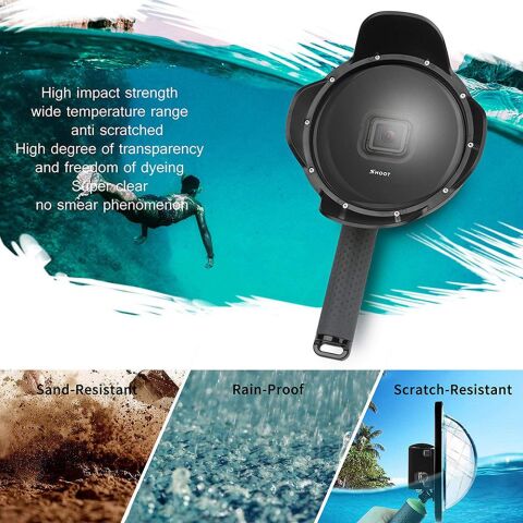 Gopro Hero 5 6 7 Parasoleyli Su Altı Dome Port