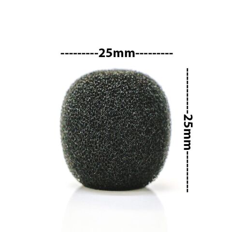 Mini Mikrofon Süngeri Orta Boy 25x25mm