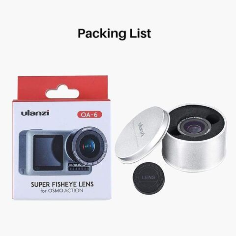 Ulanzi OA-6 Dji Osmo Action Balık Gözü Lens