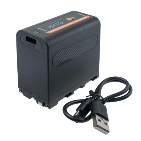 Sanger NP-F970M Işık Bataryası Şarj Girişli