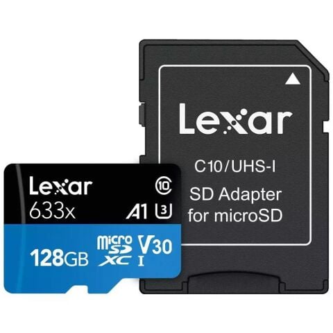 Lexar 128GB 100mb/s 633x MicroSDXC 4K Hafıza Kartı