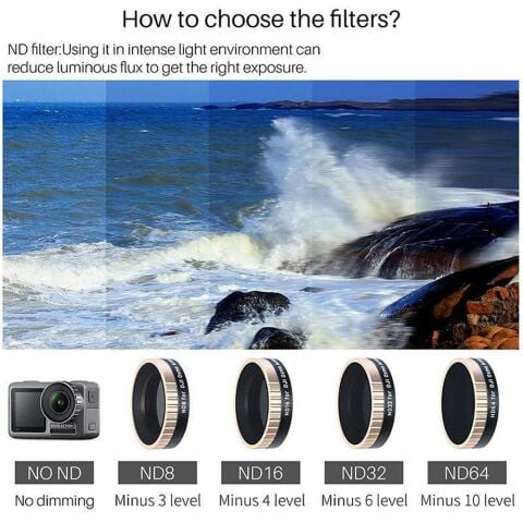 Ulanzi ND64 Dji Osmo Action ND Filtre
