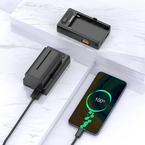 Ulanzi NP-F01 Çok Fonksiyonlu NP-F570/F750/F970 Pil Şarj Cihazı