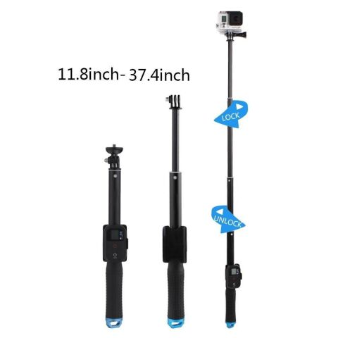 Gopro İçin Kumanda Aparatlı Suya Dayanıklı Monopod