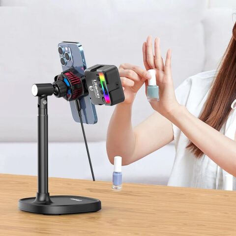 Ulanzi SK-06  Canlı Yayın İçin Telefon Soğutucu Telefon Tripod Masa Standı