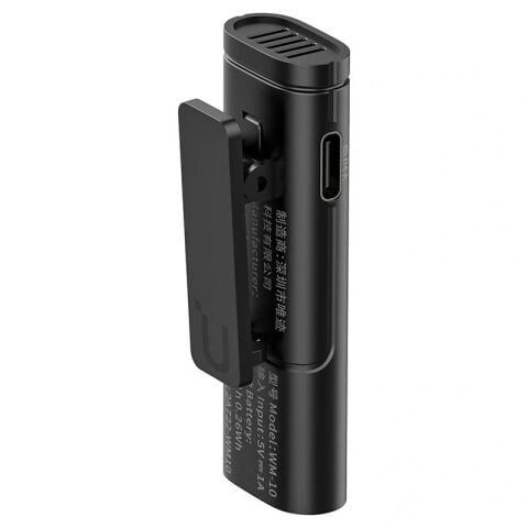 Ulanzi WM-10 Akıllı Telefon veya Tabletler için Kablosuz Klipsli Mikrofon (Lightning)
