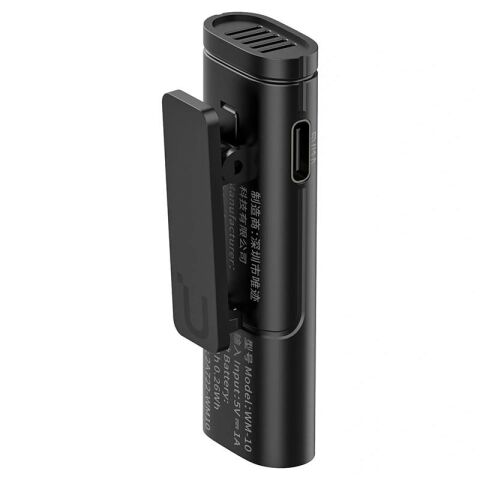 Ulanzi WM-10 Akıllı Telefon veya Tabletler için Kablosuz Klipsli Mikrofon (Lightning)