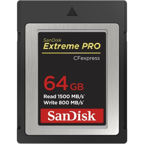SanDisk Extreme PRO 64GB 1500MB/s CFexpress Type B Hafıza Kartı - SDCFE-064G-GN4NN