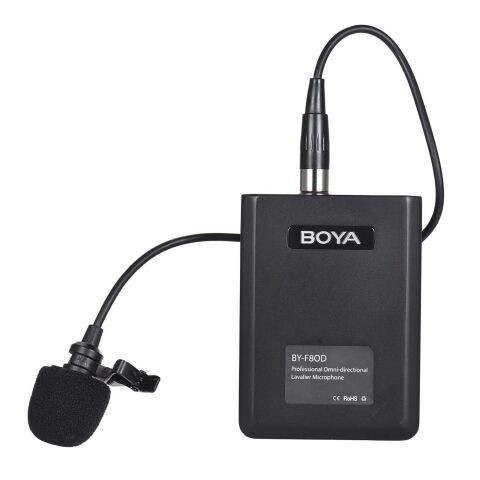 Boya BY-F8OD Çok Yönlü Akustik Vokal Yaka Mikrofon