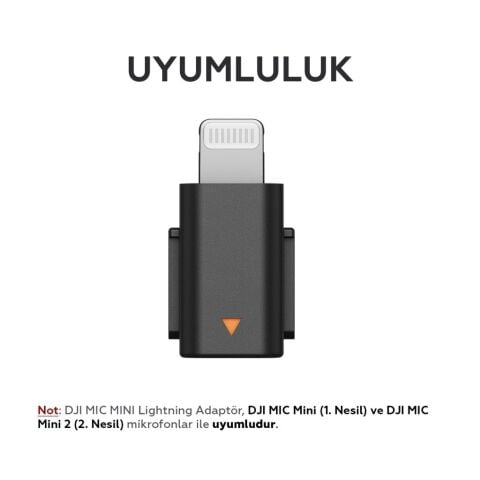 DJI Mic Mini Mobile Phone Adapter Kutusuz (Lightning)