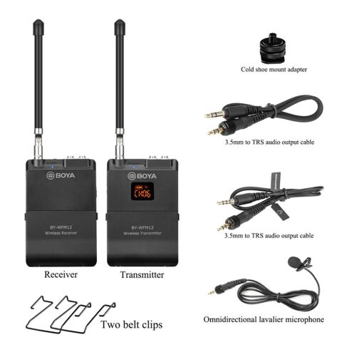 Boya BY-WFM12 VHF Profesyonel Wireless Mikrofon