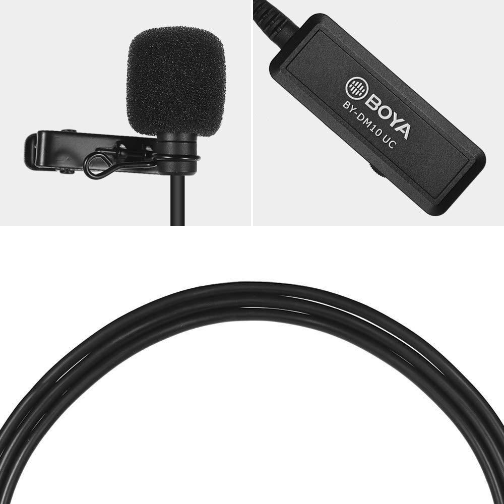 Boya BY-DM10UC PC Type-c Telefon Yaka Mikrofonu