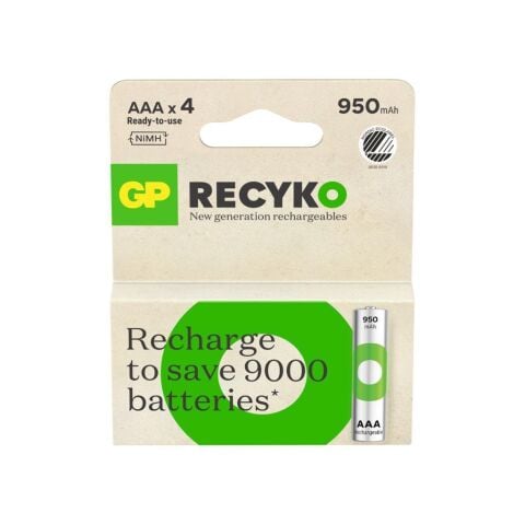GP ReCyko 2'li Şarj Edilebilir AAA Pil 950mah