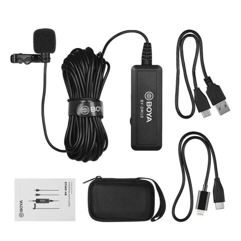 Boya BY-DM10 PC Iphone Telefon Yaka Mikrofonu