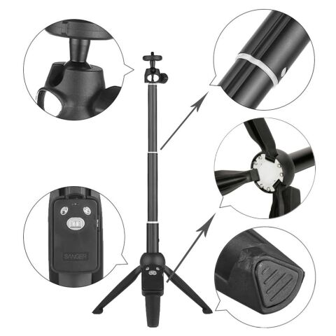 Sanger SG-2510R Kumandalı Mobil Youtuber Tripod